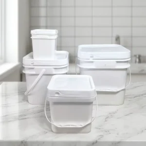 Custom Size Plastic Buckets With Lid for Sale Custom Food Grade Flour Bucket