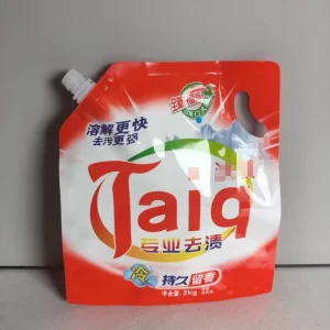 Custom Stand-Up Leak-Proof Plastic Liquid Detergent Refill Pouch for Dishwashing, Laundry Soap, and Shampoo