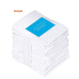 Custom White Absorbent Cotton Dish Towel Quick-Dry Kitchen Towel Screen Print Flour Sack Sublimation Woven Technique