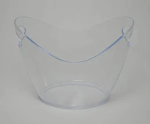 Custom logo 4l 8l 12l Transparent Wine Bucket Acrylic clear Plastic Ice Buckets