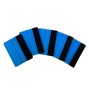 Custom logo Sign Tools Vinyl Squeegee Felt Edge Black Squeegee