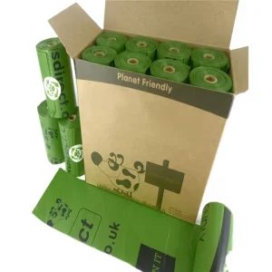 Customizable 100% Biodegradable Disposable PE Medical Trash Bag Heat Sealed Valve PETs Dog Cat Sickness PLA Plastic Bags