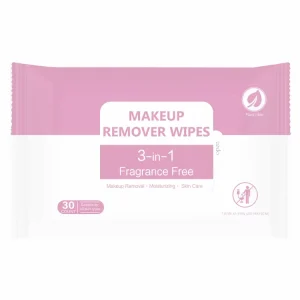 Customizable Alcohol Free Plant Based Ultra Soft Cleansing Facial Towelettes Makeup Remover Wipes for Private Label Warp