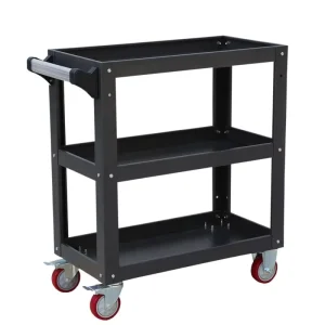 Customizable Colors OEM 3 Shelf Steel Workshop Cart Auto Repair Mechanical Mobile Rolling Tool Cabinet Trolley