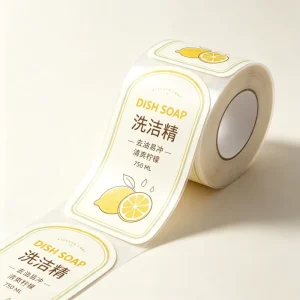 Customizable Durable Self Adhesive Label Paper Strong Adhesion Flexographic Printing for Food Beverage Daily Chemicals Alcoholic