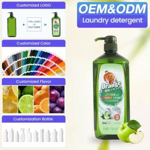 Customizable Fragrance Dishwashing Liquid 1.3kg Kitchen Dish Soap for Household Dish Cleaning