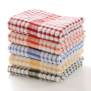 Customizable Logo Quick Drying Waffle Woven Cotton Kitchen Dish Towel New Style Cleaning Cloth