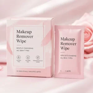 Customizable Makeup Remover Wipes Silky Mild Moisturizing Hypoallergenic with Natural Extracts Daily Facial Cleansing Routine