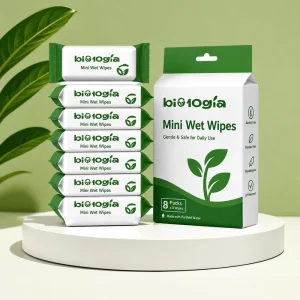 Customizable Organic Mini Wet Wipes Daily Use MINI for Water Skincare Cleansing Wipes for Cleaning