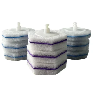 Customizable Packaging Multi color and Multi shape Toilet Brush Replacement Packs with Cleaning Solution