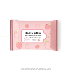 Customizable Portable Mini Baby Wipes Water Based Natural Makeup Cleansing Wipes for Face with Free Sample