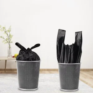 Customizable Recyclable Disposable PE T-Shirt Bag Thickened Vest Handle Handheld Household Side Gusset Garbage Bag Silk Screen
