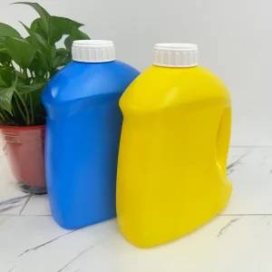 Customizable Round 2L 2.5L Plastic Bacteria Clothes Cleaner Detergent Laundry Washing Powder Soap Bottle