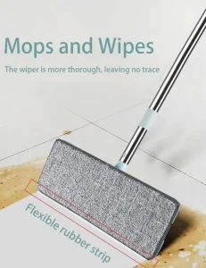 Customizable SelfWashing Flat Mop With Scraper Microfiber Floor Mop Kit HeavyDuty Bucket for Residential Floor Cleaning Supplies