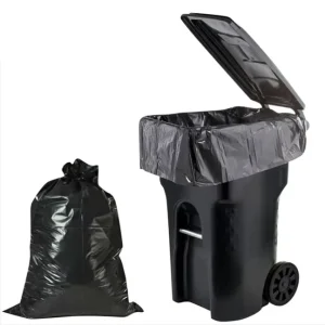 Customizable Size Biodegradable Plastic Garbage Bags Tall Kitchen Trash Bags Drawstring Hot Stamping Household Use