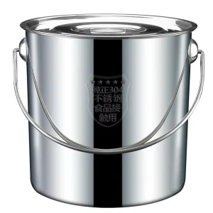 Customizable Size logo Modern 304 and 201 Food grade Materials Stainless Steel Bucket for Party Use