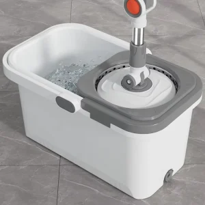 Customizable Telescopic Handle Mop Set Hand Wash Free Easy Cleaning Dust Free Dry Wet Separation Floor Rotating