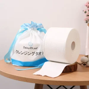 Customizable logo Rolled Disposable Towel Thick Embossed Facial Cleansing Wipes Dry Wet Dual Purpose Beauty Dedicated Face Cloth