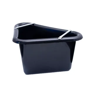 Customization Heavy Duty Horse Feeder Bucket 27L Plastic Flat Back Mountable Livestock Pet Feed Bucket