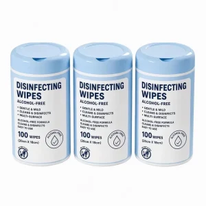 Customized 100Pcs Alcohol Free Non Woven Biodegradable Antibacterial Disinfecting Wet Wipes