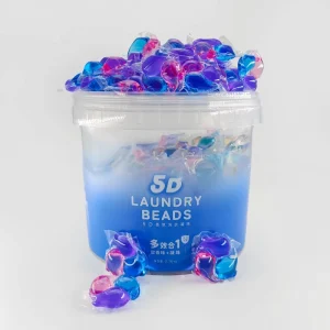 Customized 15g Dolphin Three-Chamber Laundry Detergent Pods, 100 Pods per Bucket