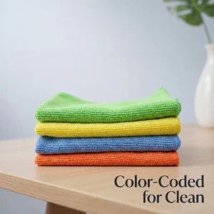 Customized 30*30cm Microfiber Cleaning Cloths Lint-Free Scratch-Free Towels for Kitchen Dish Washing Car Detailing