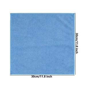 Customized 30*30cm Warp Knitted Microfiber Cleaning Cloths Lint Free Scratch Free Kitchen Dish Washing Car Glass