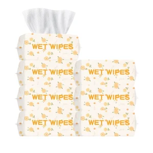 Customized 60 Count Eco Friendly Baby Cleansing Wipes Multi Purpose Wet Wipes for Daily Cleaning