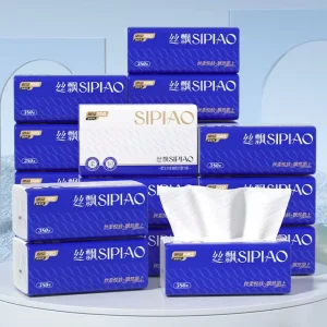 Customized Antibacterial Facial Cleansing Disposable Facial Tissue for Home
