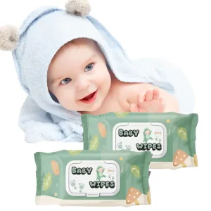 Customized Baby Wipes Manufacturer Facial Cleansing Care Soft Cotton Wet Tissue Sensitive Skin Baby Wipes