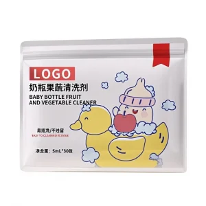 Customized Bagged Baby Bottle Detergent National Standard Class Portable Mild Decontamination Cleaner OEM Fruit Vegetable