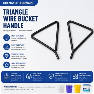 Customized Black Coated Galvanized Bucket Handles