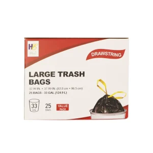 Customized China Manufacture Custom Plastic Garbage Bags With Tie String Drawstring Tape Trash Bags Yellow Blue White
