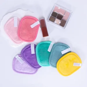 Customized Coral Fleece Woven Washable Ultra Soft Disposable Makeup Remover Facial Cleansing Pads Exfoliating Deep