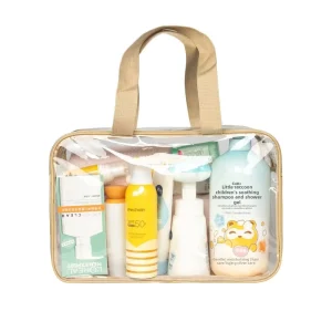 Customized Digital Printing Daily Chemical Storage Organizer PVC Cosmetic Case Bone Strips Custom EVA Toiletry Resealable Bag