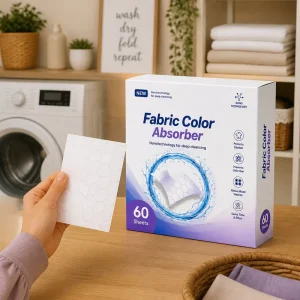 Customized Disposable Eco Friendly Dye Trapper Laundry Sheets Powerful Dye Absorption Fabric Care Slices Soluble Color