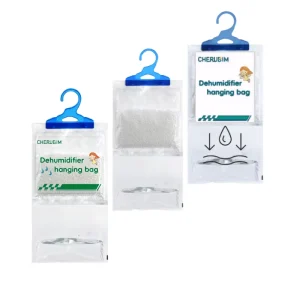 Customized Disposable Hanging Dehumidifier Moisture Absorbing Bags with Visual Indicators Suitable for Basements and RVs