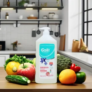 Customized Eco Friendly Liquid Vegetable and Fruit Cleaning Agent for Kitchen Dishes Customized Scented Color