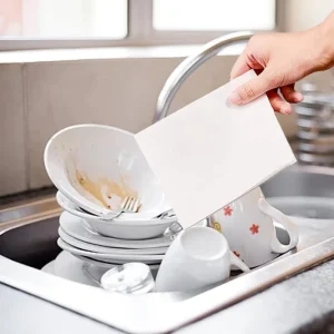 Customized Eco Friendly Solid Disposable Dishwasher Cleaning Sheets with Lemon Scent for Dishwashing Machine