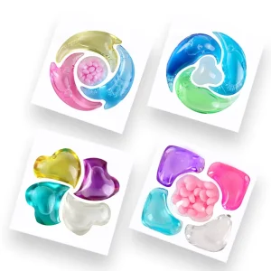 Customized Eco friendly Water Soluble Laundry Pods All in One Scented Laundry Detergent Washing Pods Long lasting Fragrance