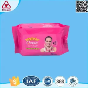 Customized Feminine Cotton Facial Cleansing Eco-skin No Stimulation Wipes 15x20cm for Daily Clean