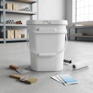 Customized Food Grade 5 Gallon Plastic Square Buckets with Lid and Handle Durable Eco Friendly Recyclable