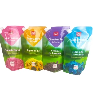 Customized Liquid Spout Pouch Washing Liquid Fabric Softener Laundry Detergent Packaging Bag