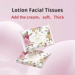Customized Lotion Soft Facial Tissue Virgin Wood Pulp Ultra Soft Pocket 3 Ply Lotion Facial Tissue for Baby