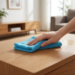 Customized Microfiber Household Cleaning Cloth Multi Surface Dusting Rags Polishing Towel for Furniture Mirror Glass
