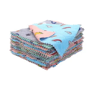 Customized Microfiber Kitchen Tea Cleaning Cloth Napkins High Quality Quick Dry Dish Towels Emboss Printing