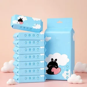 Customized Mini Wet Tissue Wipes Towel for Travel On the Go Cleansing Cleansing Baby Wipes for Baby Cleaning