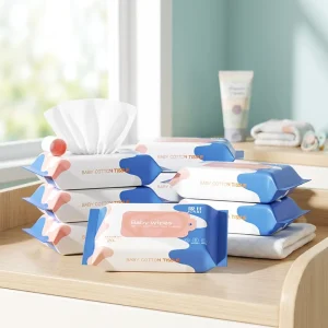 Customized Packaged Non-Woven Organic Disposable Alcohol-Free Baby Water Wipes for Hands and Mouth