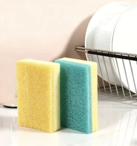 Customized Rectangle Temperature-Sensitive Kitchen Scouring Pad Sponge