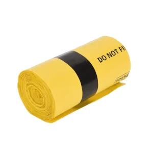 Customized Red Yellow Autoclave Plastic Medical Trash Bags Waste Garbage Bags Biohazard Bag on Roll
